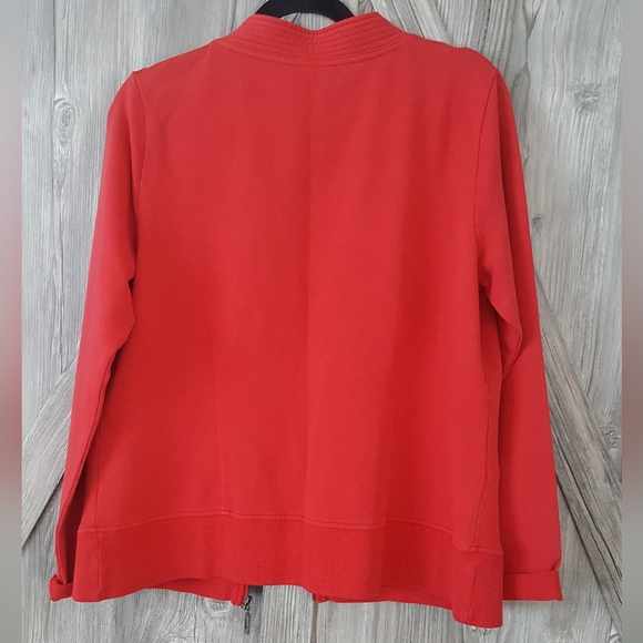Yest French Terry Red Zip Jacket 12 - Picture 2 of 6